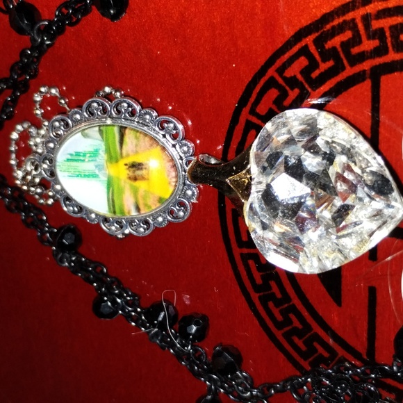 Gorgeous vintage jewelry lot necklaces/Australian crystal pendant/heart … - Picture 2 of 5